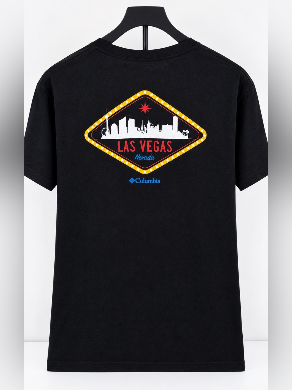 Columbia Men’s Las Vegas Nevada Graphic T-Shirt – Black – Size L – NWT